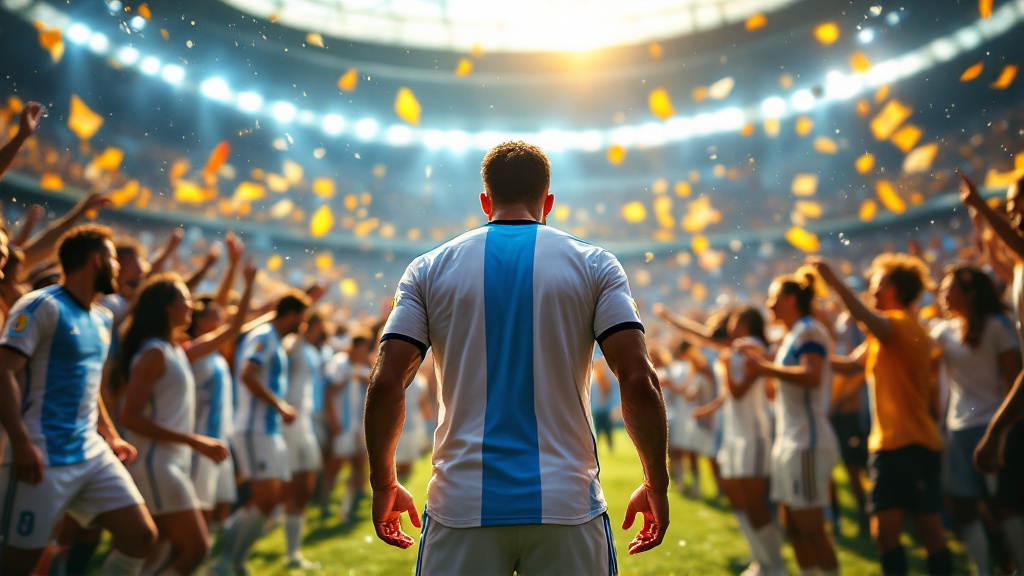 Gráfico de dados original da Golmetria sobre novidade de Argentina na Copa do Mundo, em estilo premium de jornalismo de dados; sem fotos reais, sem semelhança de pessoas reais e sem escudos.