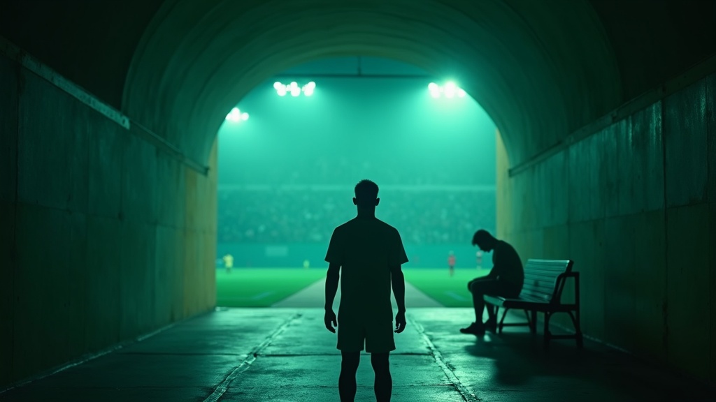 Imagem original da Golmetria sobre novidade de Brasil na Brasileirão Série B, imagem cinematográfica gerada por IA; sem fotos reais, rostos identificáveis ou escudos.