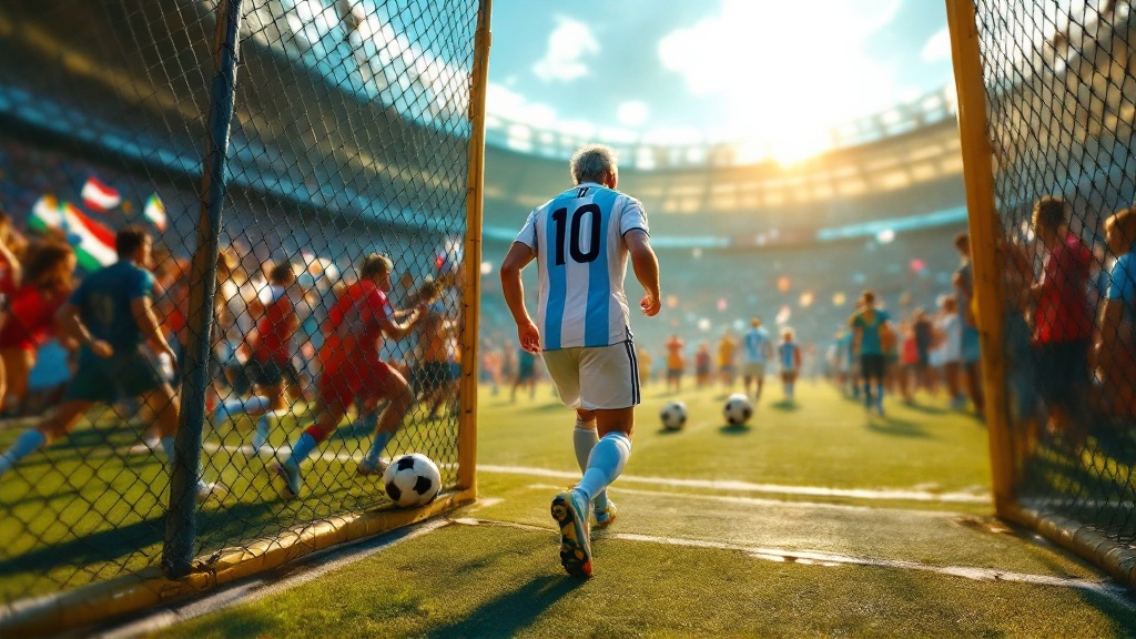 Gráfico de dados original da Golmetria sobre novidade de Argentina na Copa do Mundo, em estilo premium de jornalismo de dados; sem fotos reais, sem semelhança de pessoas reais e sem escudos.